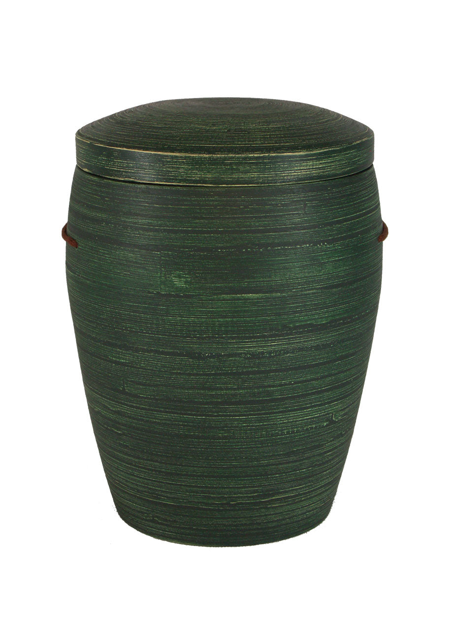 Bambus Urne grn meliert  Nr. 36  Urns of Nature