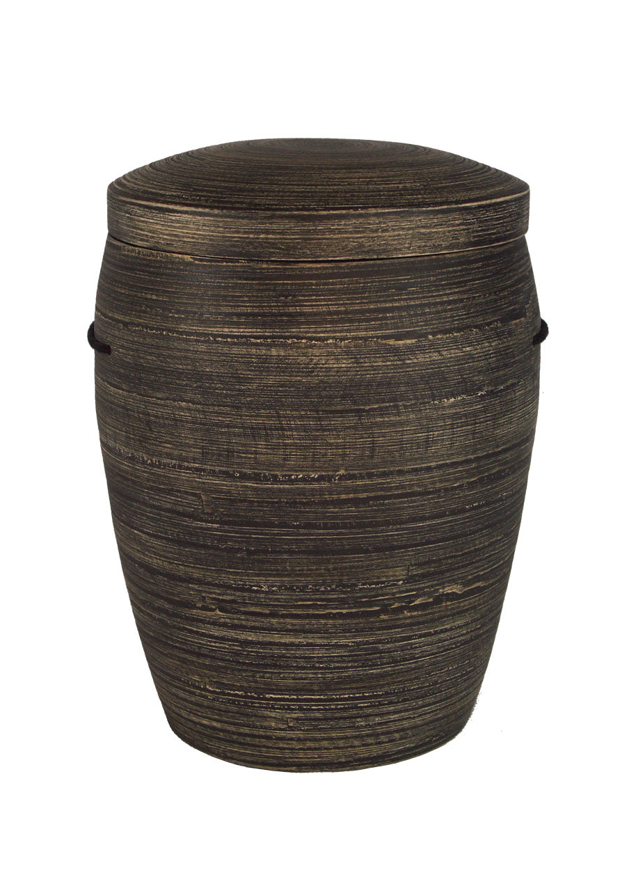 Bambus Urne schwarz meliert – Nr. 39