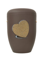 Naturfaser Urne mit Sandherz