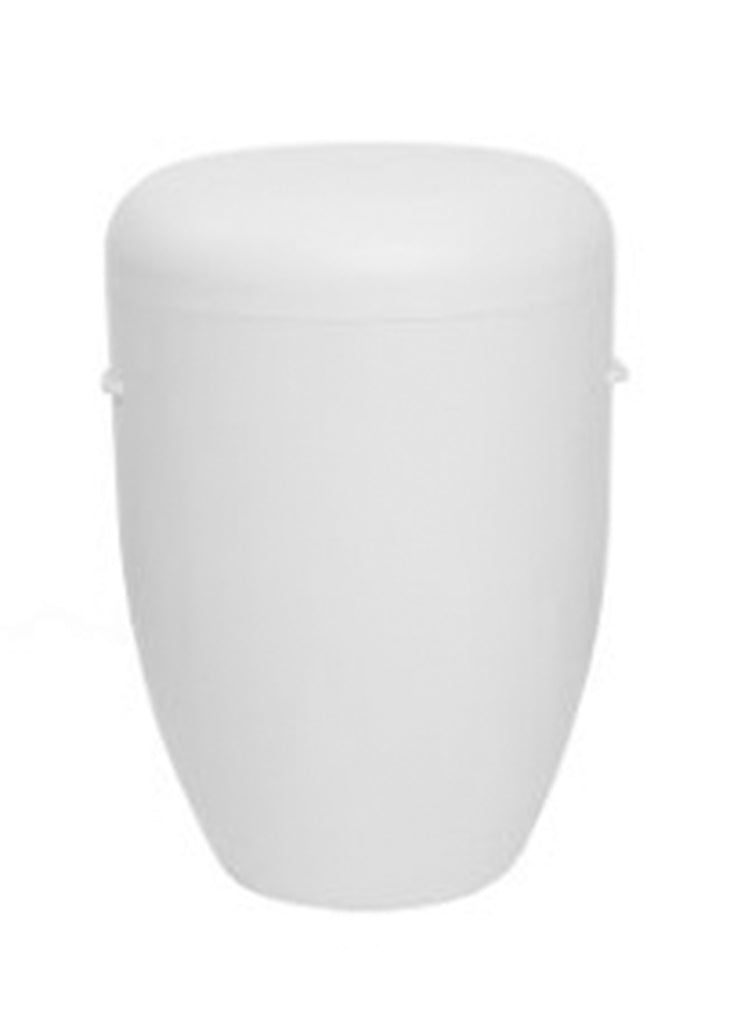 Naturfaser Urne weiß – D79