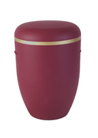 Naturfaser Urne mit Goldring