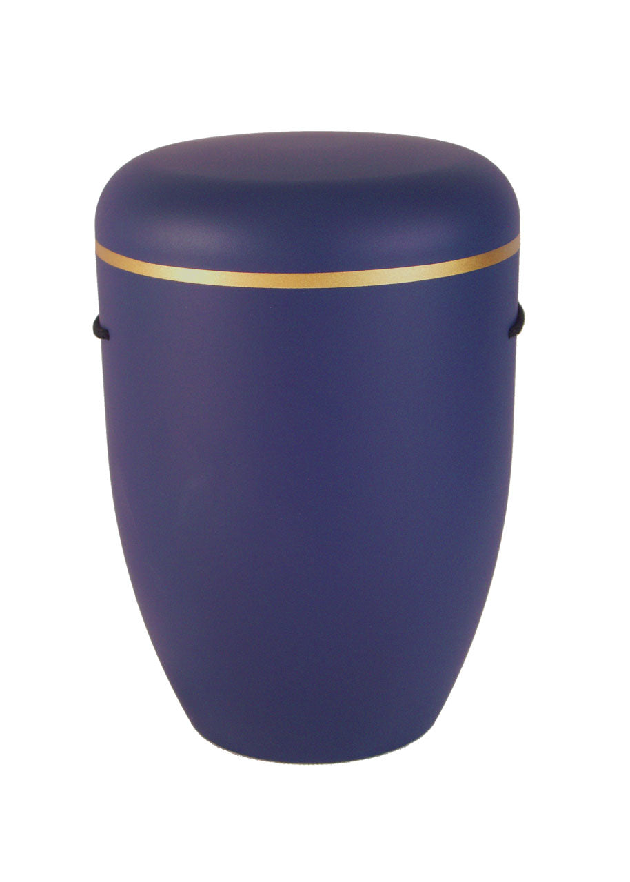 Naturfaser Urne mit Goldring