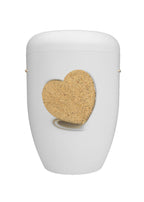 Naturfaser Urne mit Sandherz