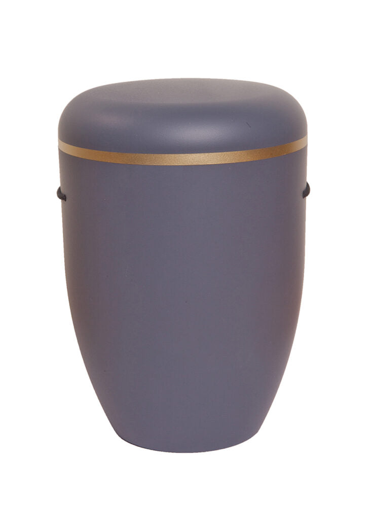 Naturfaser Urne mit Goldring