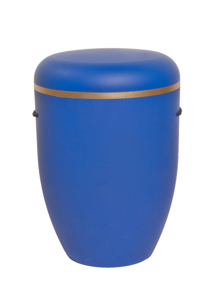 Naturfaser Urne mit Goldring