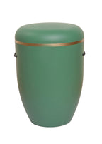 Naturfaser Urne mit Goldring