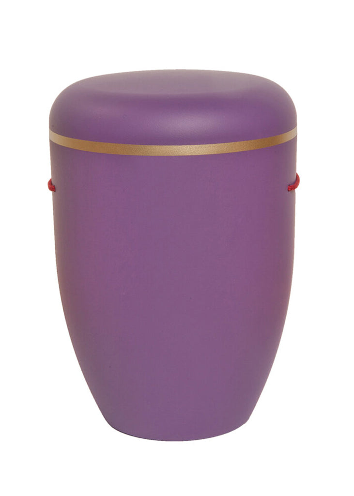 Naturfaser Urne mit Goldring