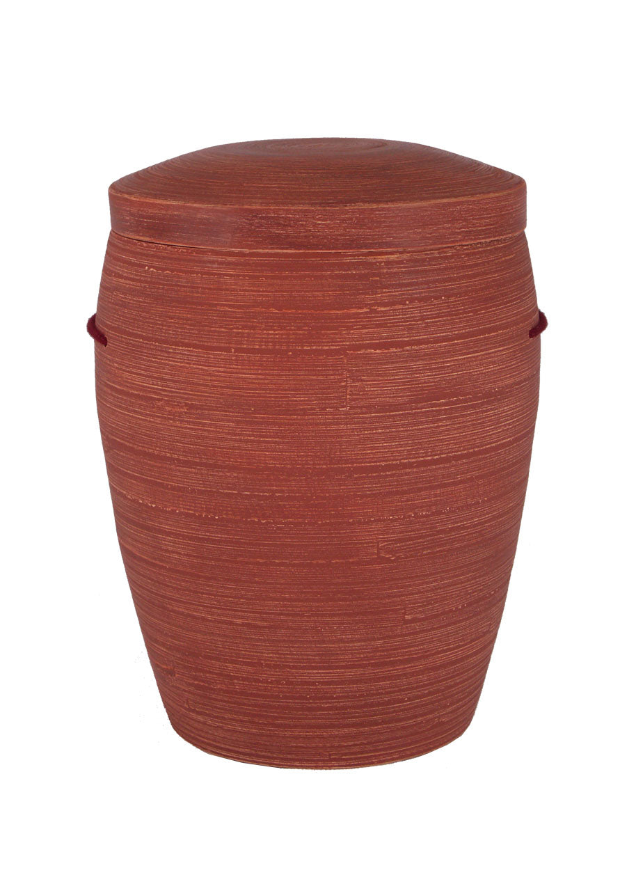 Bambus Urne rot meliert – Nr. 32