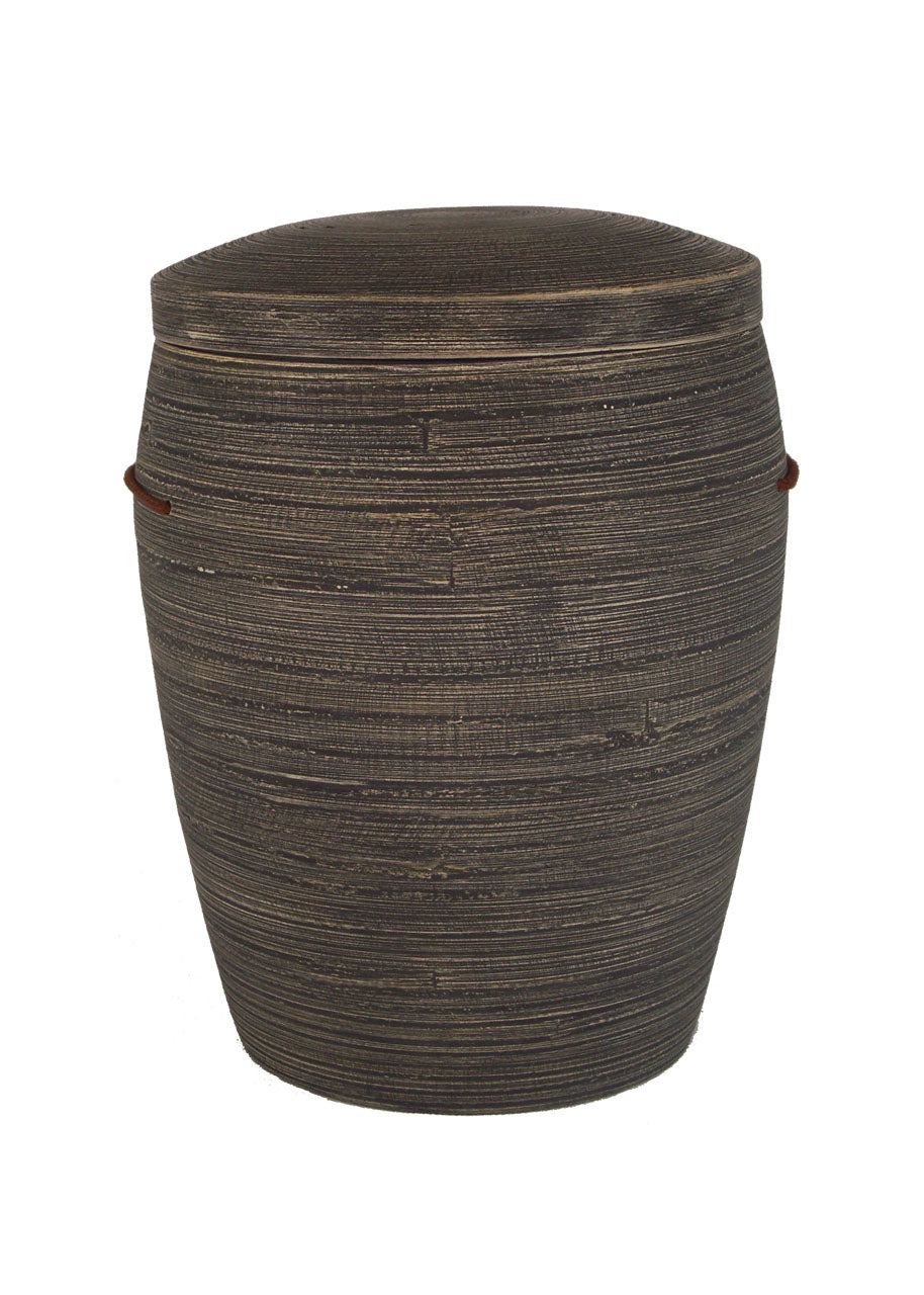 Bambus Urne hellschwarz meliert – Nr. 33