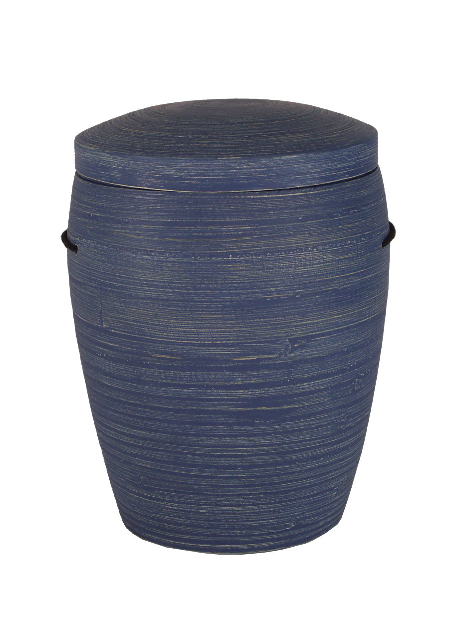 Bambus Urne hellblau meliert – Nr. 35