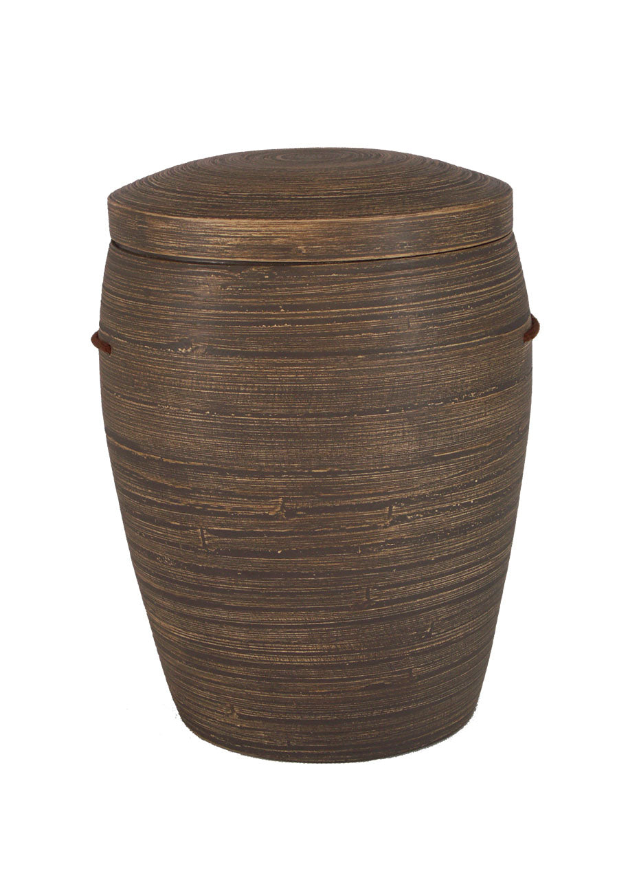 Bambus Urne grau-braun meliert – Nr. 37