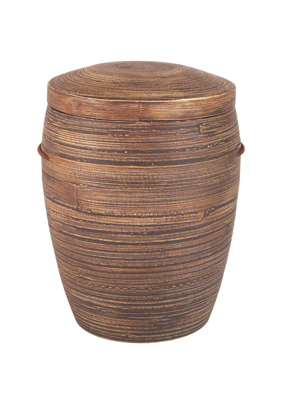 Bambus Urne rotbraun meliert – Nr. 38